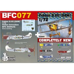 Fokker D. VII (OAW) Sieben Schwaben - 1/72 kit