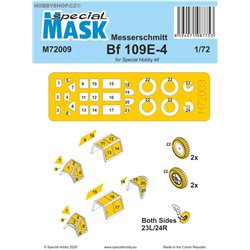 Messerschmitt Bf 109E-4/7 Mask - 1/72 maska