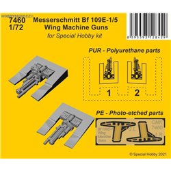 Messerschmitt Bf 109E-1/5 Wing Machine Guns - 1/72 set