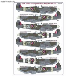 Czech pilots on Spitfire Mk.IXc - 1/72 decals