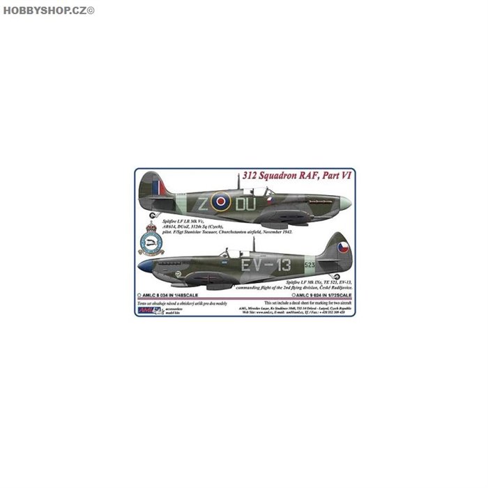 312 Squadron RAF, Part VI - 1/72 decals