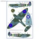 The Spitfire Mk.Ia and Mk.Vb with drawings 313th Sq - 1/72 decals