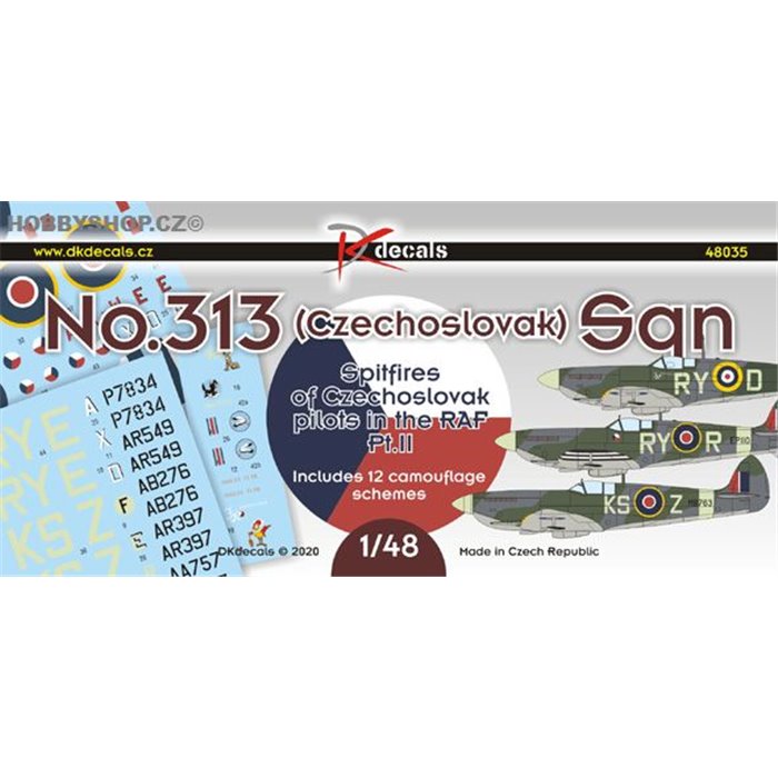 No. 313 (Czechoslovak) squadron Pt.II - 1/48 decals