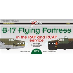 B-17 Flying Fortress in the RAF and RCAF service - 1/72 obtisk