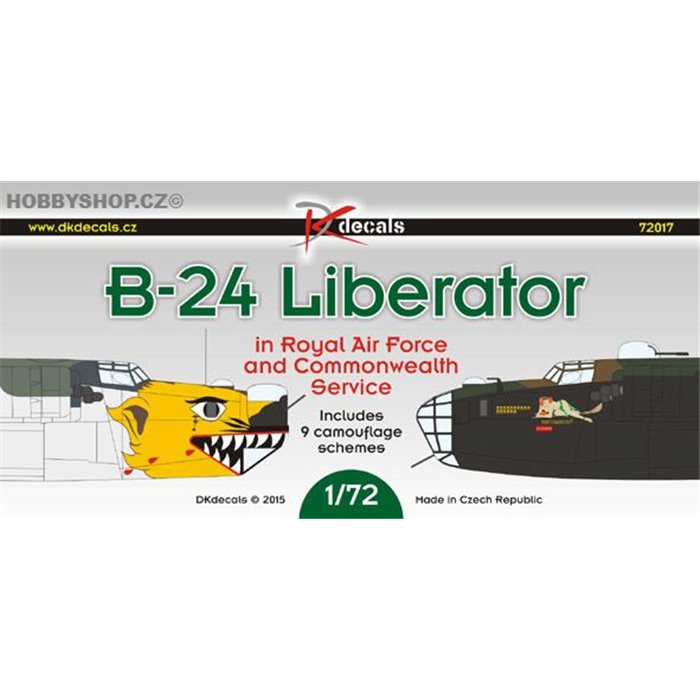 B-24 Liberator in the RAF and Commonwealth service - 1/72 decals
