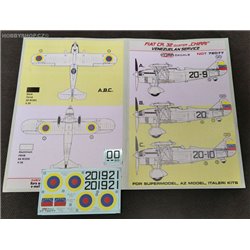 Fiat CR.32 Quater Chirri Venezuelan service  - 1/72 decals