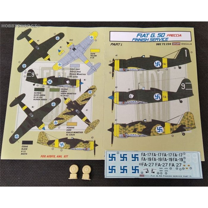 Fiat G.50 Freccia Finnish service Part I  - 1/72 decal