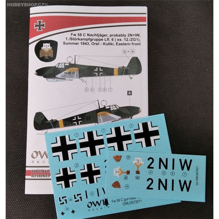 Fw 58C Nachtjäger - 1/72 obtisk