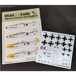 1940 - Emils over Western Europe and England - 1/72 decals