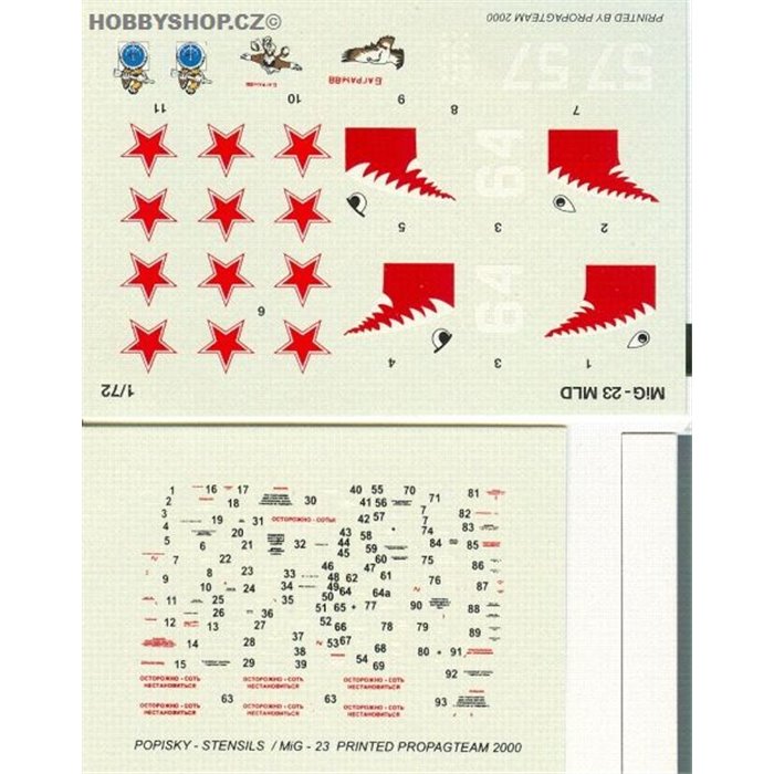 MiG-23MLD - 1/72 decals