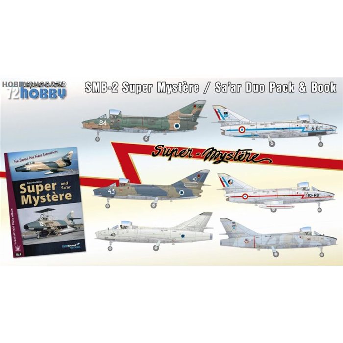 SMB-2 Super Mystere Duo Pack & Book - 1/72 kit