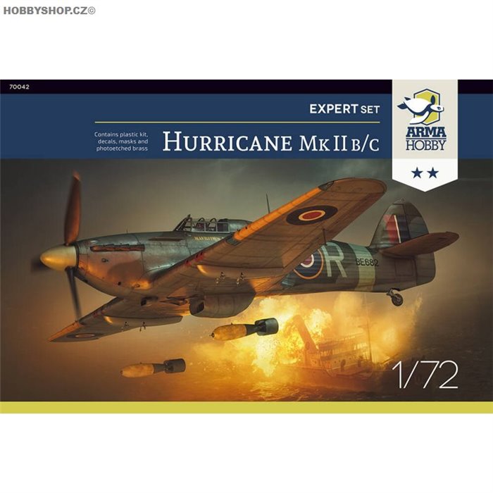 Hurricane Mk.IIb/c Expert set - 1/72 plastic kit