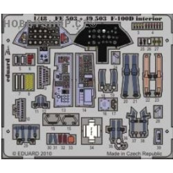 F-100D interior S.A. - 1/48 painted ZOOM PE set