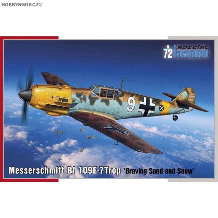 Messerschmitt Bf 109E-7Trop ‘Braving Sand and Snow’ - 1/72 kit