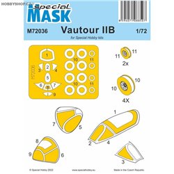 Vautour IIB - 1/72 maska