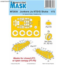 Junkers Ju 87D Stuka - 1/72 mask