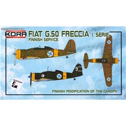 Fiat G.50 Freccia 1. serie - Finnish canopy - 1/72 kit