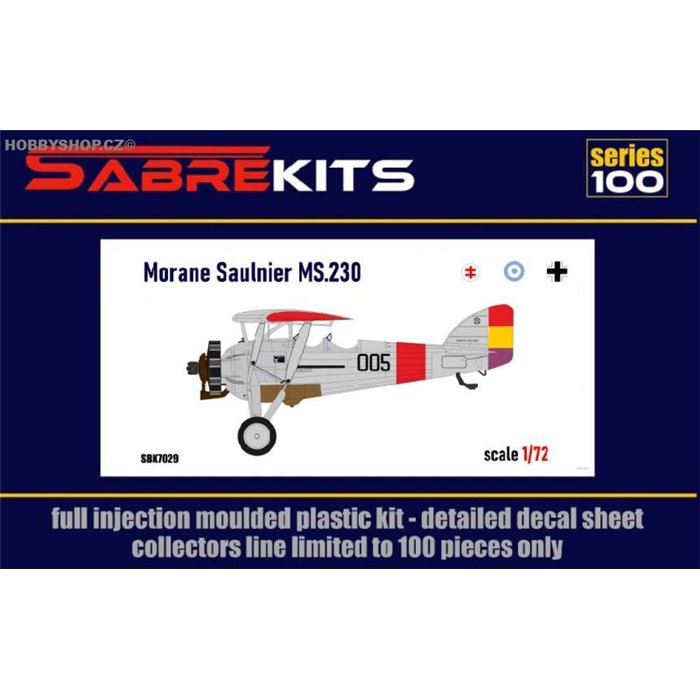 Morane Saulnier MS.230 SVZ, Spain, Greece, LWF - 1/72 kit