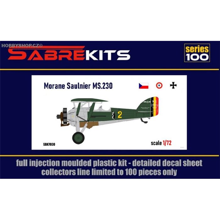 Morane Saulnier MS.230 Belgium, CSR, France, Movie  - 1/72 kit