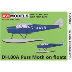 D.H. 80 Puss Moth on floats - 1/72 kit