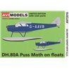 D.H. 80 Puss Moth on floats - 1/72 kit