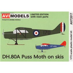 D.H. 80 Puss Moth on skis - 1/72 kit