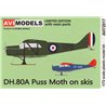 D.H. 80 Puss Moth on skis - 1/72 kit