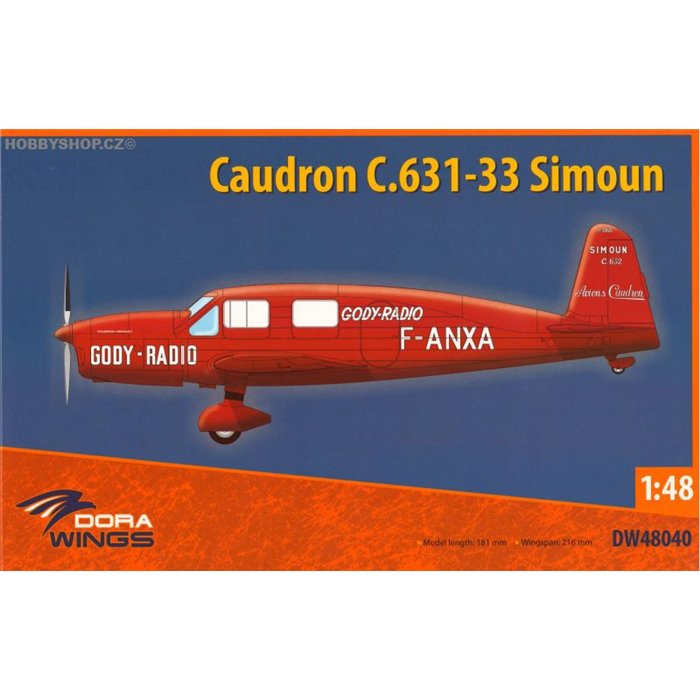 Caudron C.631-33 Simoun - 1/48 kit