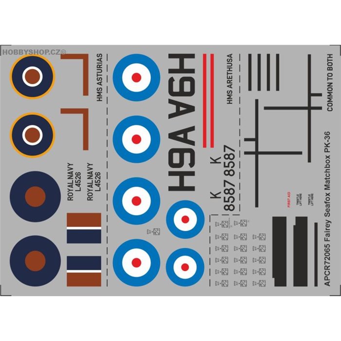 Fairey Seafox - 1/72 decal