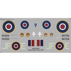 Hawker Tempest  - 1/72 decal