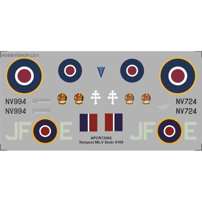 Hawker Tempest  - 1/72 decal