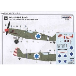 Avia S-199 Sakin IAF - 1/72 decal