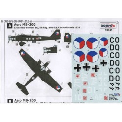 Aero MB-200 - 1/72 decal