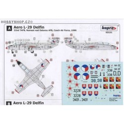 Aero L-29 Delfin - 1/72 decal