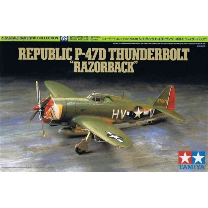 P-47D Thunderbolt Razorback - 1/72 kit