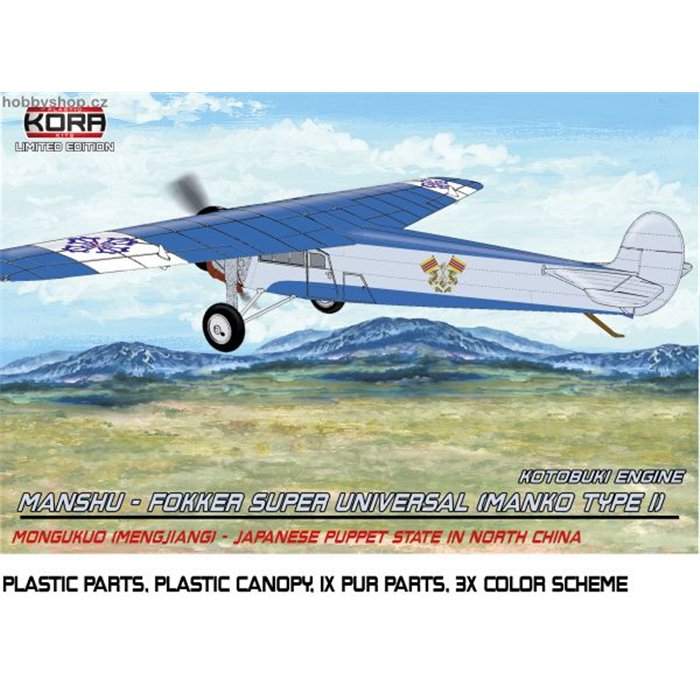 Manshu-Fokker Super Universal (Manko Type I) - 1/72 kit