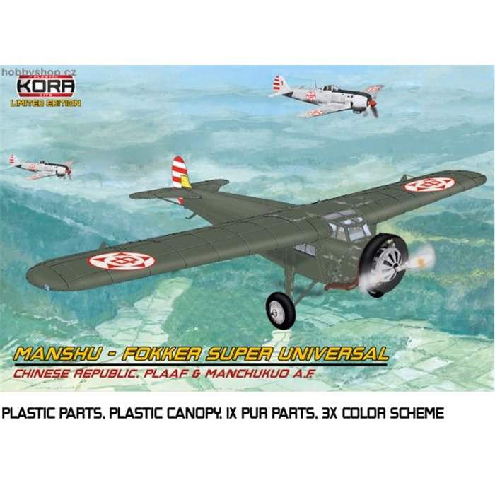 Manshu-Fokker Super Universal (Chinese serv.) - 1/72 kit