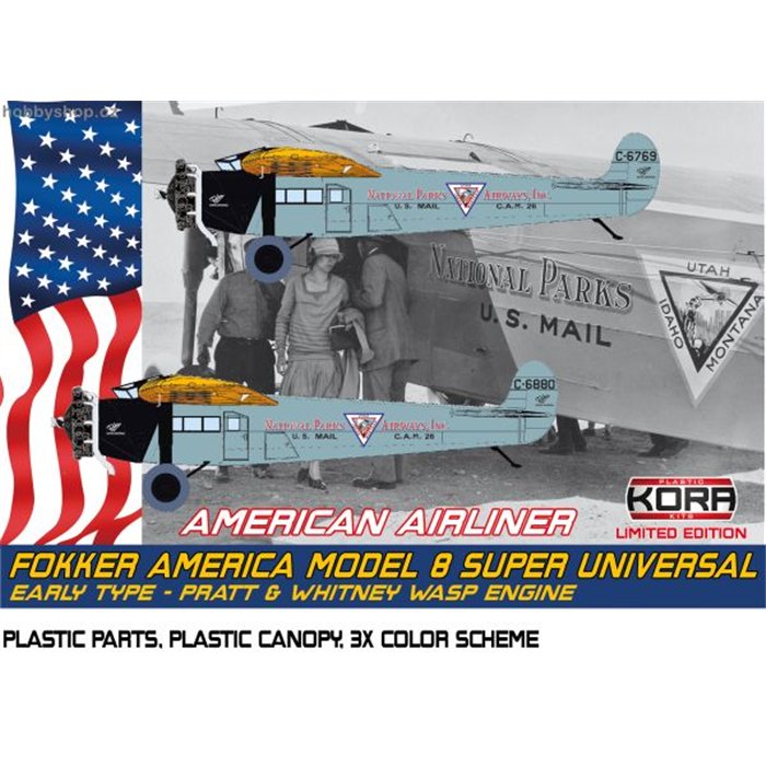Fokker America Model 8 Super Universal Early - 1/72 kit