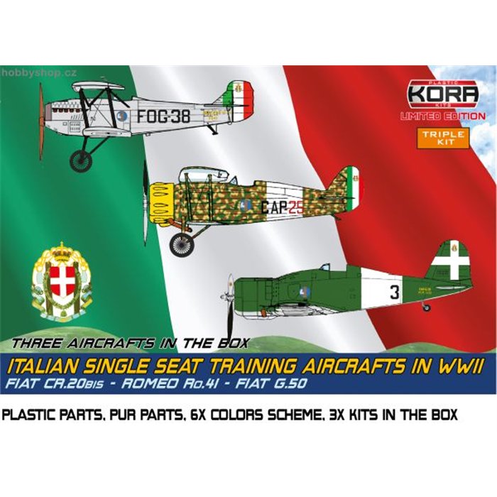 Italian 1-seat Training Planes WWII (3 kits) - 1/72 kit