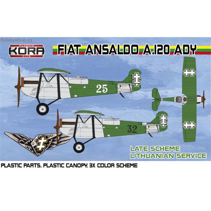 Ansaldo A.120 ADY Lithuanian Late scheme - 1/72 kit