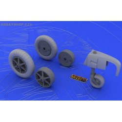 Bf 109E wheels  - 1/32 detail set