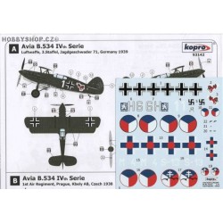 Avia B-534 IVth serie - 1/72 decal