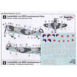 La-5FN Czechoslovak pilots - 1/72 decal