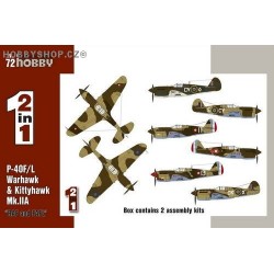P-40F/L & Kittyhawk Mk.IIa 2kits - 1/72 kit
