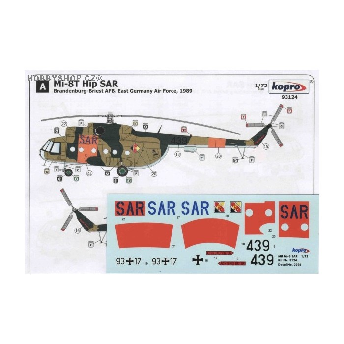 Mi-8T Hip SAR - 1/72 decal