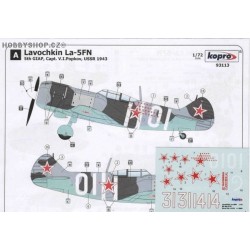 Lavochkin La-5F/FN Hero Popkov - 1/72 decal