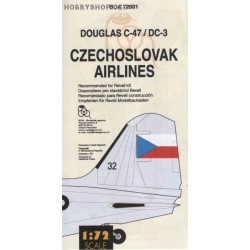 Douglas DC-3 CSA - 1/72 decal