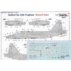 Su-25K Frogfoot Stencil Data - 1/72 decal