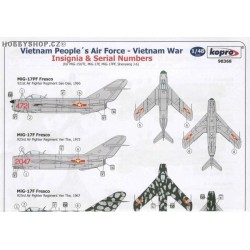 VPAF MiGs Vietnam War Insignia & Serials - 1/48 decal