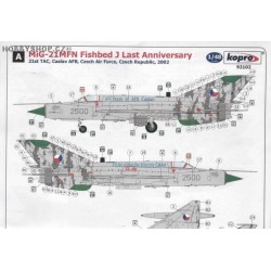 MiG-21MFN Last Anniversary - 1/48 decal